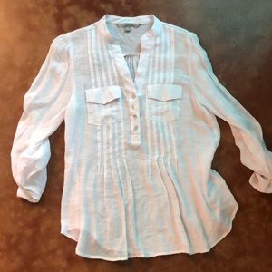 Valerie Stevens size small white polyester/rayon